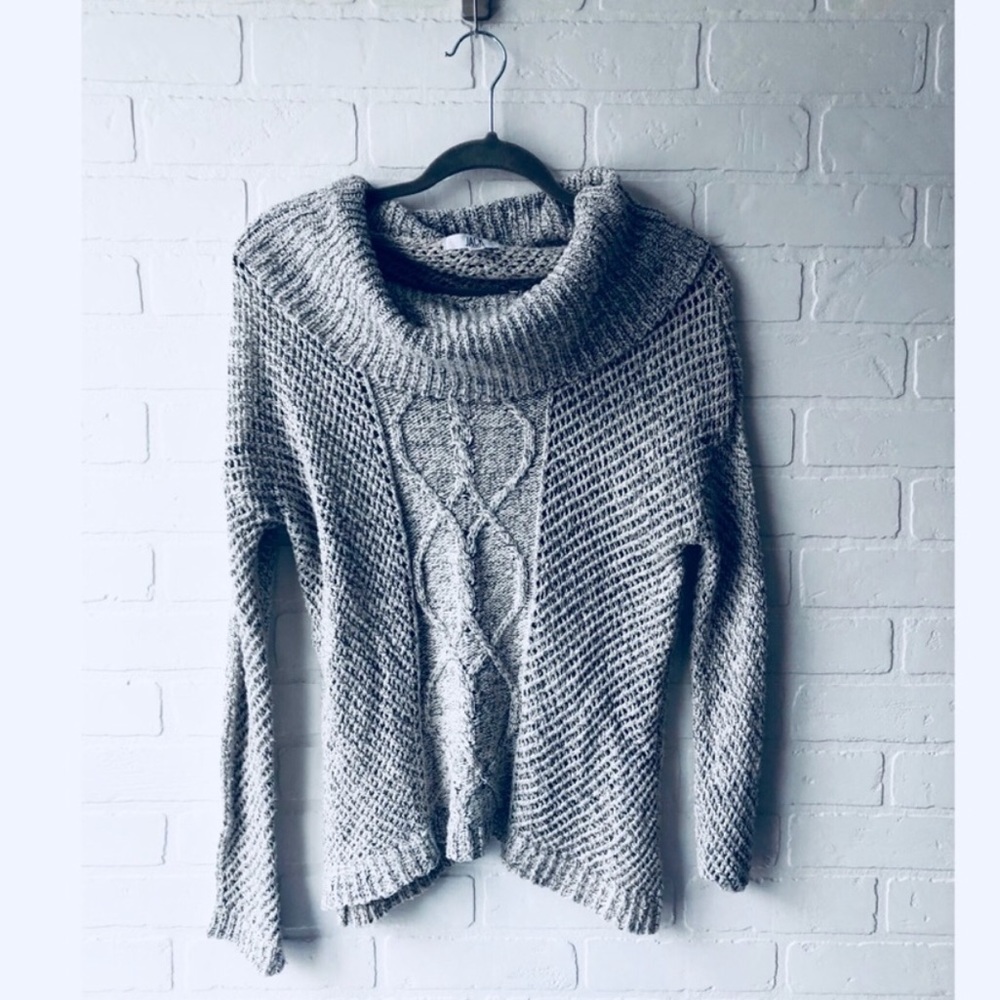 Jack by B.B. Dakota Gray Cowl Neck Sweater XS